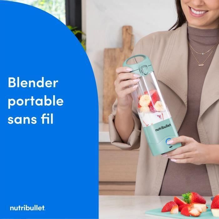 Licuadora - NUTRIBULLET - NBP003LBL - Licuadora portátil - Azul claro 1 Licuadora - NUTRIBULLET - NBP003LBL - Licuadora portátil - Azul claro 1
