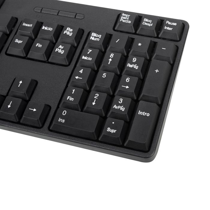 Teclado y Ratón NGS EUPHORIA KIT Negro Qwerty Español Inalámbrico 4 Teclado y Ratón NGS EUPHORIA KIT Negro Qwerty Español Inalámbrico 4