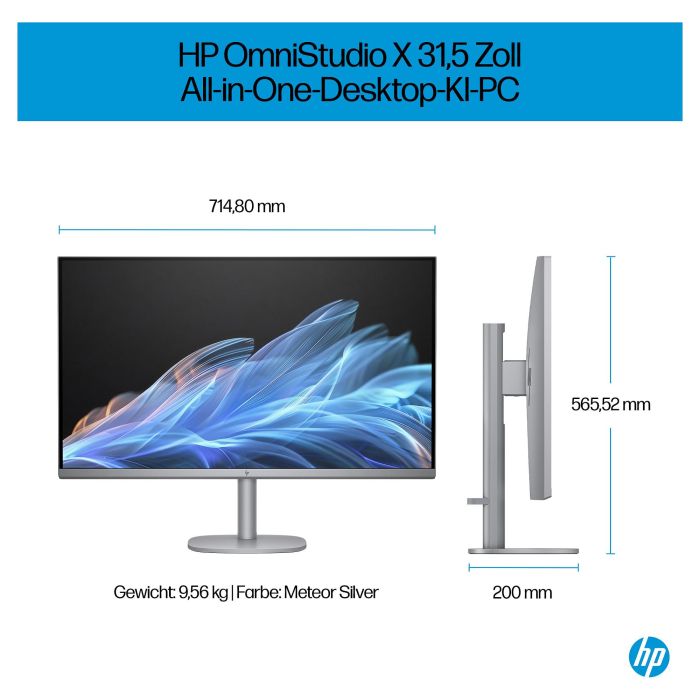 HP OmniStudio X All-in-One 32-c0073ng (Plata) Windows 11 Home 64-Bit 23