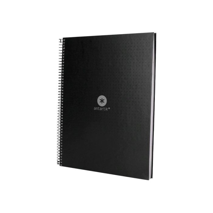 Cuaderno Espiral A4 Micro Antartik Dots Tapa Forrada 80H 90 gr Rayado Puntos 1 Banda 4 Taladros Negro 3