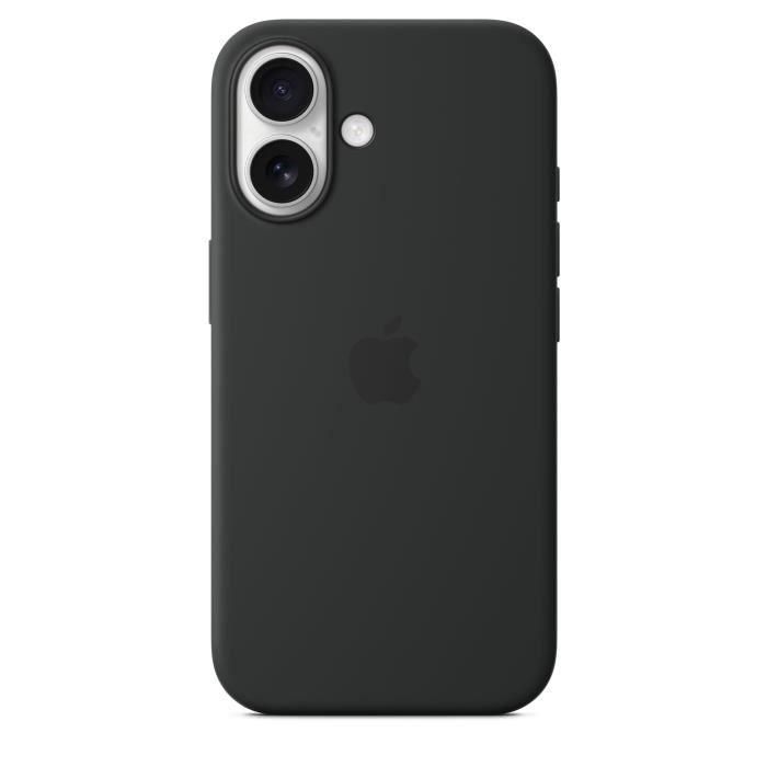 Apple iPhone 16 Funda de silicona con MagSafe Negra 3