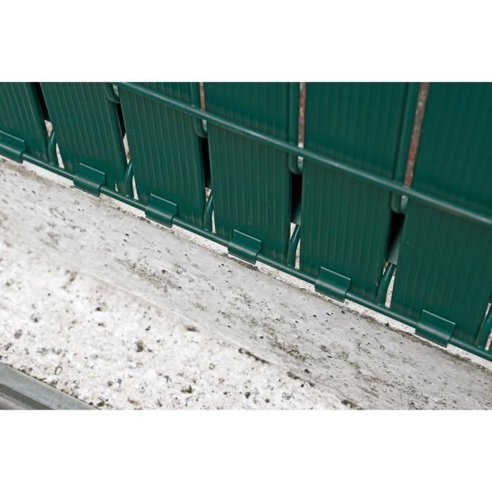 Kit de lamas para mampara de privacidad - VERDE - Para panel de valla rígida - Privacidad 4/5 - 1,225 x 2,50 m - Verde 1 Kit de lamas para mampara de privacidad - VERDE - Para panel de valla rígida - Privacidad 4/5 - 1,225 x 2,50 m - Verde 1