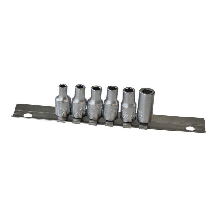 Mota Juego de 6 bocallaves 1/4" (4-7mm) Ek111 - Acero