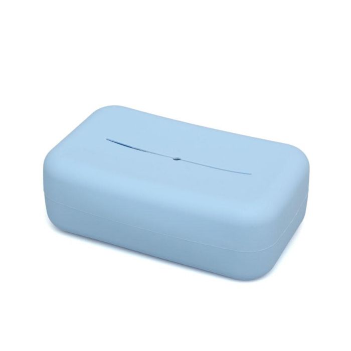 Kiokids Porta Toallitas de Silicona Azul para Bebés 0+ Meses - Dispensador Recargable, Acceso Superior e Inferior para Toallitas Húmedas 1 Kiokids Porta Toallitas de Silicona Azul para Bebés 0+ Meses - Dispensador Recargable, Acceso Superior e Inferior para Toallitas Húmedas 1
