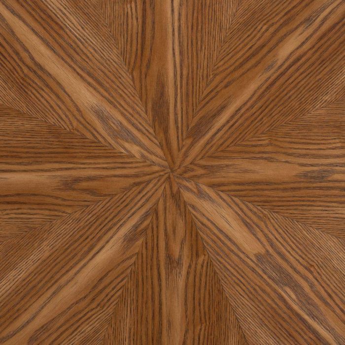 Mesa Comedor Natural-Negro Dm-Metal 100 X 100 X 76 cm