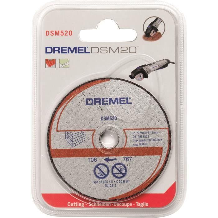 DREMEL Juego de 2 discos de sierra compactos Dremel DSM20 1