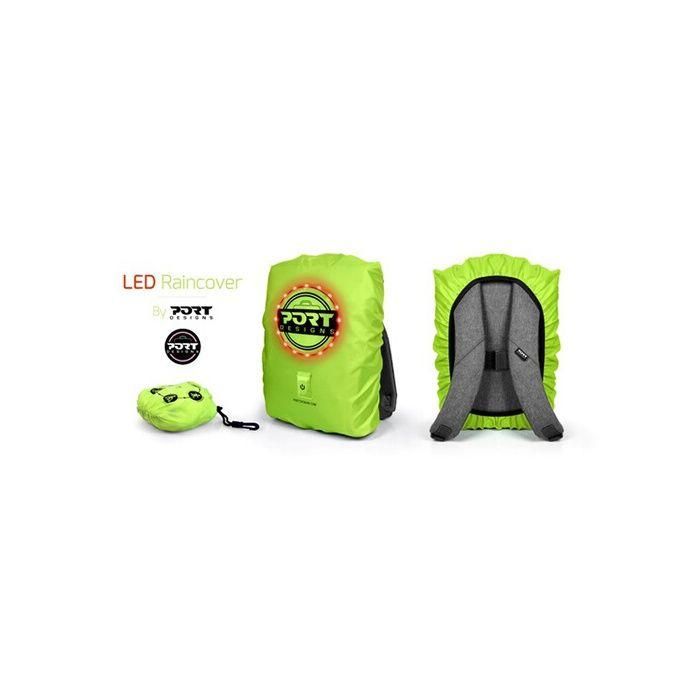 Port Designs POR1685165592336 Funda Lluvia Universal con LED Recargable para Mochilas hasta 25L / Portátiles 14-15.6 pulgadas 5