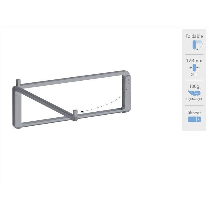 Rain Design mBar pro Space Gray - Soporte ergonómico portátil para MacBook, eleva y optimiza la visualización y escritura 6