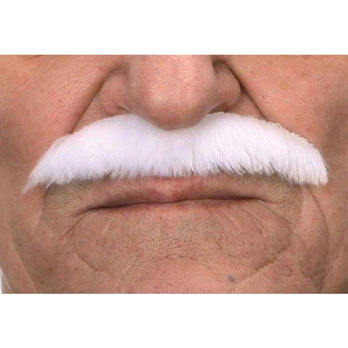 Bigote blanco adulto talla única 1 Bigote blanco adulto talla única 1