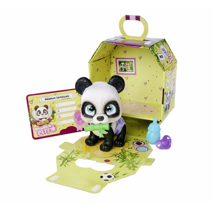 Smoby - Pamper Petz - Panda en adopción - 4 accesorios - Articulado - Madera y pipí - Certificado de adopción - A partir de 3 años 5