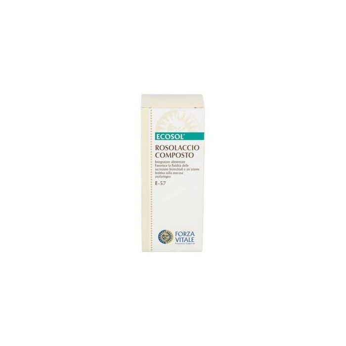FORZA VITALE Rosolaccio Composto Extracto 50ml - Amapola Culantrillo Drosera para Tos y Vías Respiratorias Emoliente