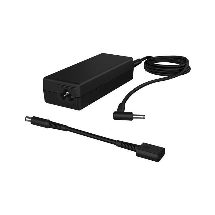 HP Adaptador de Corriente Smart AC 90W para Portátiles HP con Conector de 90° y Dongle de Conversión 4.5mm a 7.4mm 1