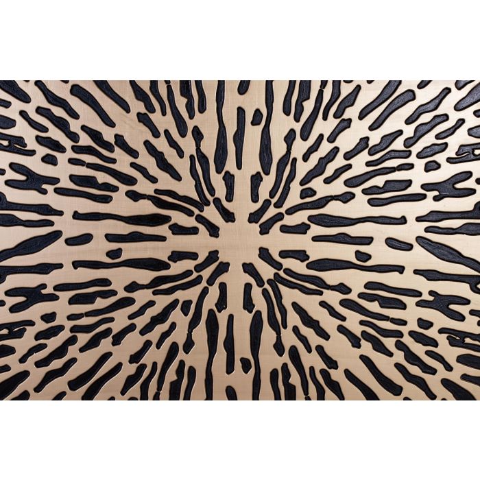 Giner y Colomer Cabecero MDF Dorado y Negro 120 cm 1