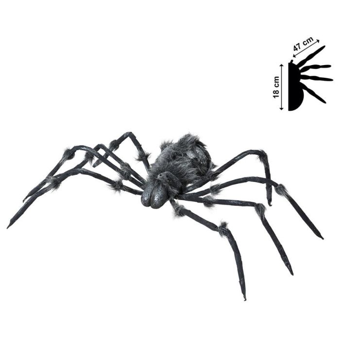 Decoración Halloween Araña Gigante 9x28x162 cm