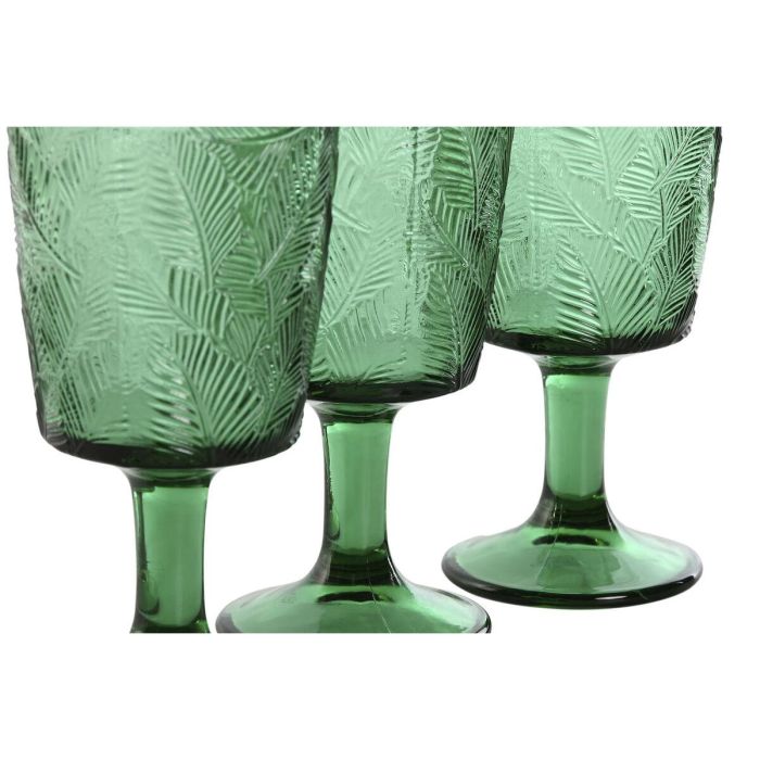 Copa Basicos DKD Home Decor Verde 8 x 15.5 x 8 cm Set de 6 2