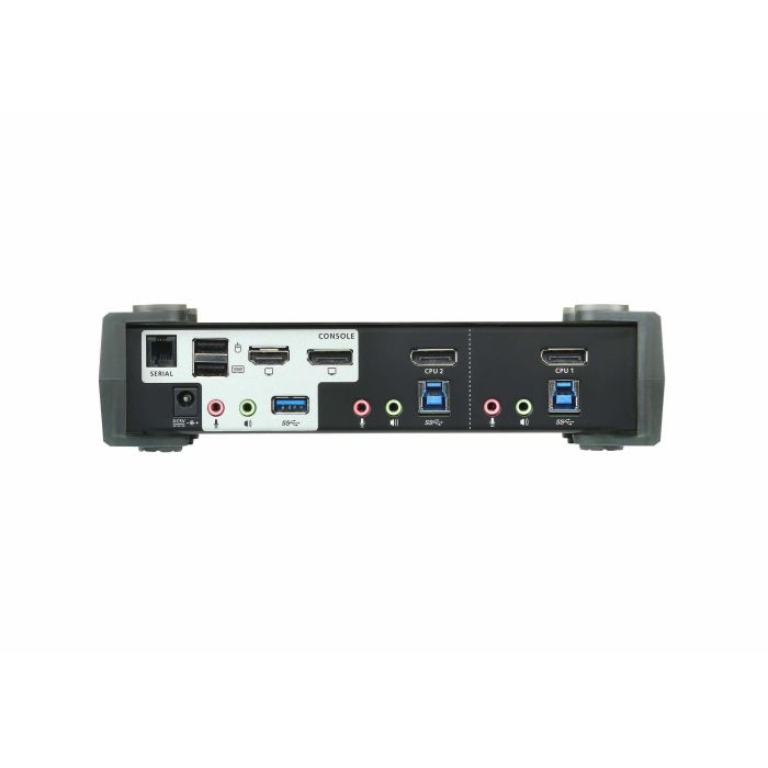 ATEN CS1922M Switch KVM USB 3.0 2 Puertos DisplayPort 4K MST conmutador de video (cables incluidos) 2