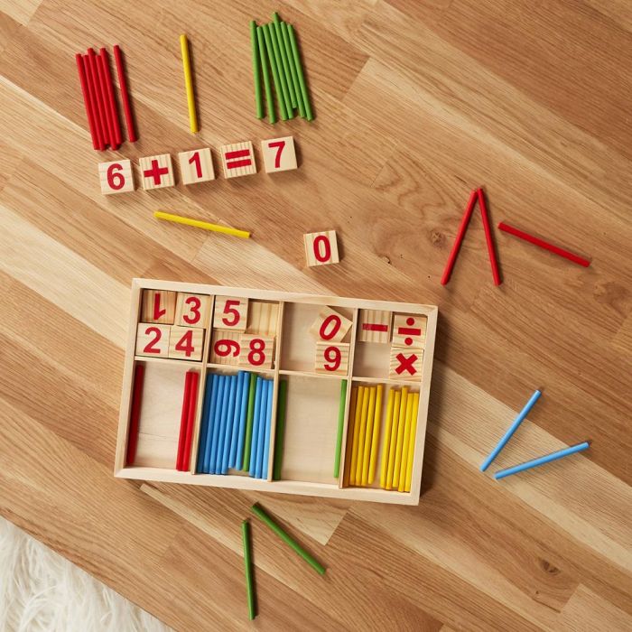 Jeux 2 momes Palos de Cálculo Matemático Montessori para Iniciación al Cálculo para Mayores de 6 Años 2 Jeux 2 momes Palos de Cálculo Matemático Montessori para Iniciación al Cálculo para Mayores de 6 Años 2