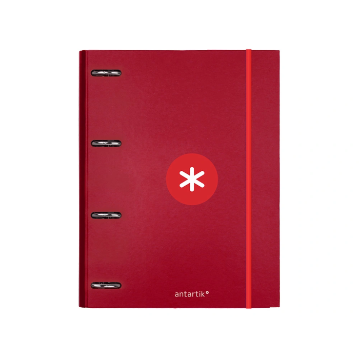 Antartik Carpeta con recambio A4 cuadro 5mm forrada 4 anillas 25mm redondas color frambuesa 1 Antartik Carpeta con recambio A4 cuadro 5mm forrada 4 anillas 25mm redondas color frambuesa 1