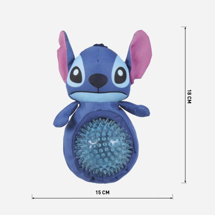 Cerdá Peluche Pelota de Stitch para Perro, Juguete Azul, 13x9x24 cm 6
