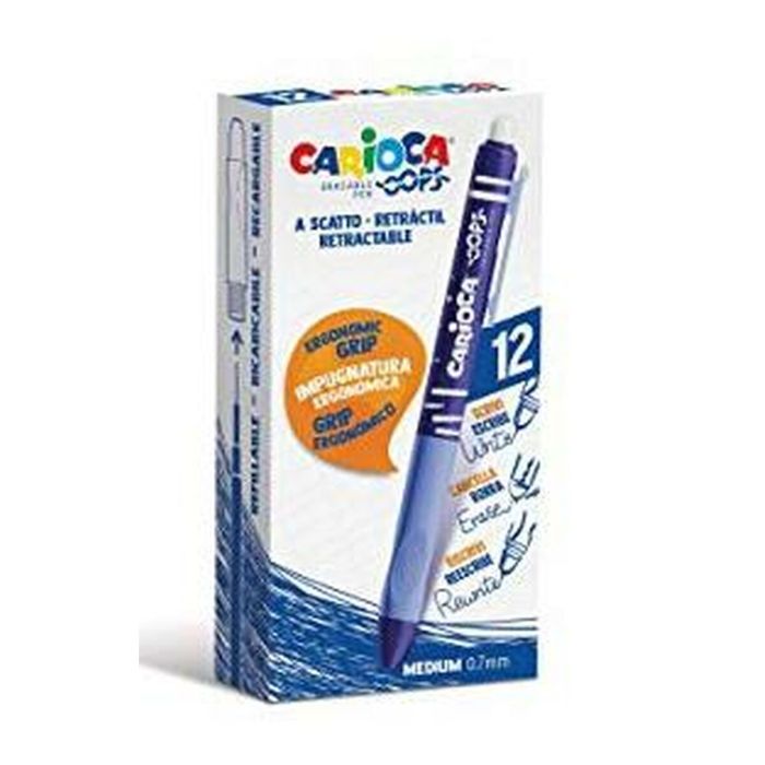 Set de Bolígrafos Carioca Azul 0,7 mm (24 Unidades) (12 Piezas) 1 Set de Bolígrafos Carioca Azul 0,7 mm (24 Unidades) (12 Piezas) 1