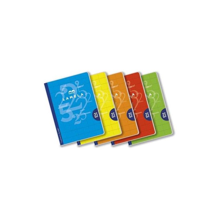 Lamela Libreta Grapada 50H A4 90 gr Cuadrovía 2,5 mm C-Margen C-Surtidos Básicos