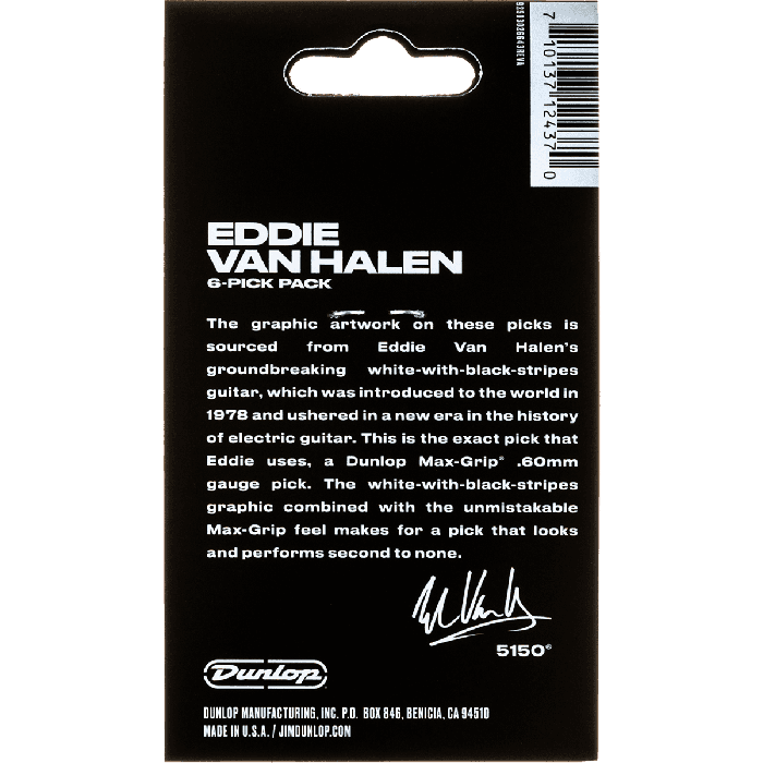 Dunlop Púas Signature Evh Vhi - 0,60 Mm Pack 6 3 Dunlop Púas Signature Evh Vhi - 0,60 Mm Pack 6 3