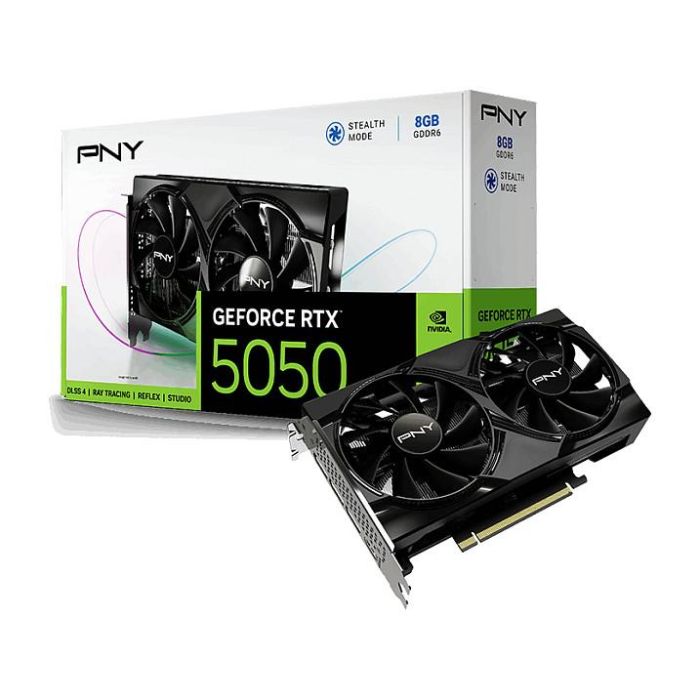 PNY Tarjeta Gráfica GeForce RTX 5050 Dual Fan 8GB GDDR6 9