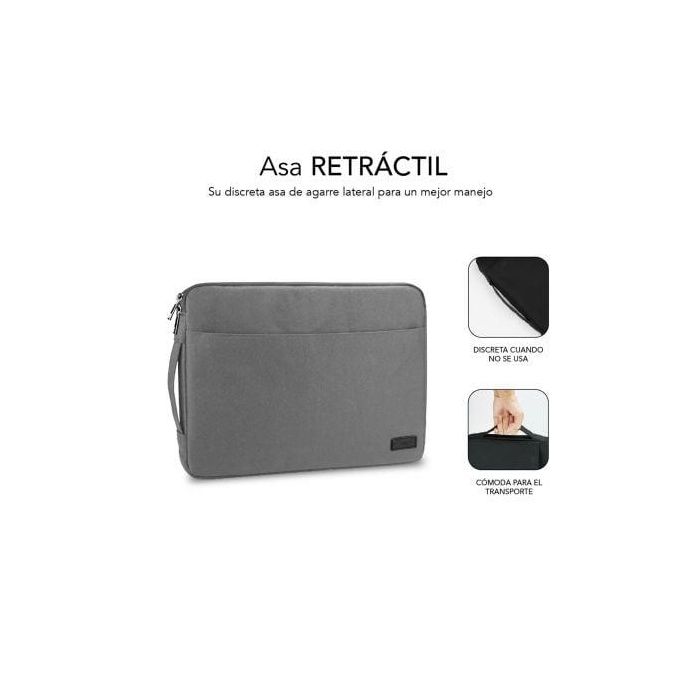SUBBLIM Maletin Urban Laptop Sleeve 15,6" Grey 2 SUBBLIM Maletin Urban Laptop Sleeve 15,6" Grey 2