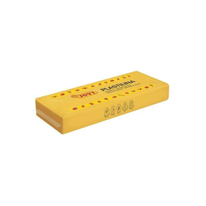 Jovi Plastilina School Pastilla 150 gr Amarillo Oscuro Caja 15 Ud