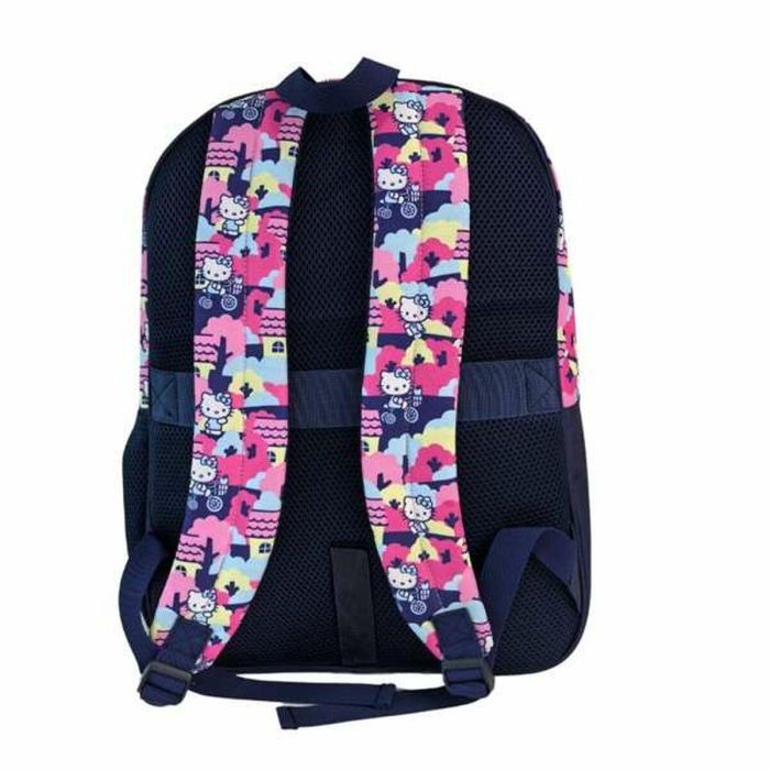 Hello Kitty Mochila Primaria Doble Compartimento, Gran Capacidad, Adaptable a Carro con Pom-Pom, 42x31x13.5cm 7 Hello Kitty Mochila Primaria Doble Compartimento, Gran Capacidad, Adaptable a Carro con Pom-Pom, 42x31x13.5cm 7