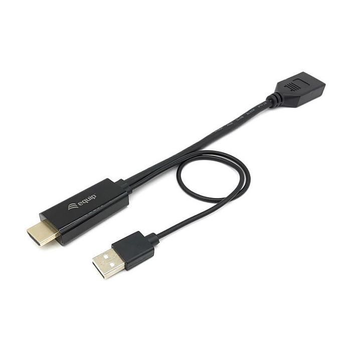 EQUIP ADAPTADOR HDMI MACHO A DISPLAY PORT HEMBRA EQUIP ADAPTADOR HDMI MACHO A DISPLAY PORT HEMBRA