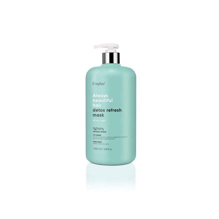 Erayba ABH Detox Refresh Mask 1000ml – Mascarilla Vegana Refrescante Antipolución Hidratante y Reparadora para Todo Tipo de Cabello