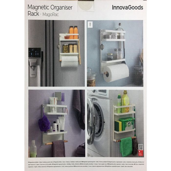 Estante Organizador Magnético MagoRac InnovaGoods 16 Estante Organizador Magnético MagoRac InnovaGoods 16