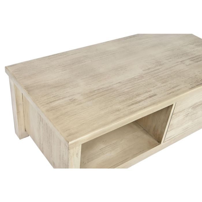 DKD Home Decor Mesa Centro Tropical Natural Madera Acacia 120 x 60 x 45 cm 1