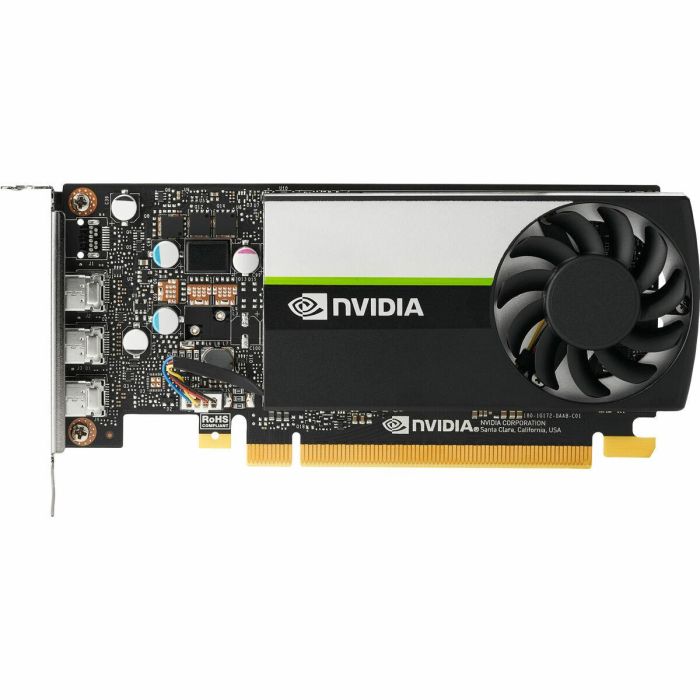 HP NVIDIA T400 Tarjeta Gráfica 4 GB GDDR6 64-bit, PCI Express 3.0, 3 Mini DisplayPort, Enfriamiento Activo HP NVIDIA T400 Tarjeta Gráfica 4 GB GDDR6 64-bit, PCI Express 3.0, 3 Mini DisplayPort, Enfriamiento Activo