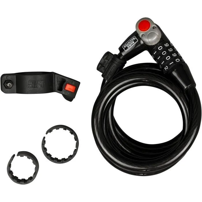 Burg Wachter Candado para Bicicleta 230 180 L, BUR4003482072806, 180 cm, 12 mm Acero con LED 1