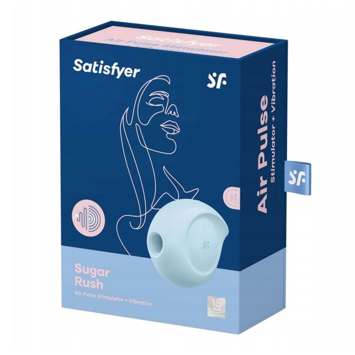 Satisfyer Sugar Rush Estimulador y Vibrador de Aire Azul Satisfyer Sugar Rush Estimulador y Vibrador de Aire Azul
