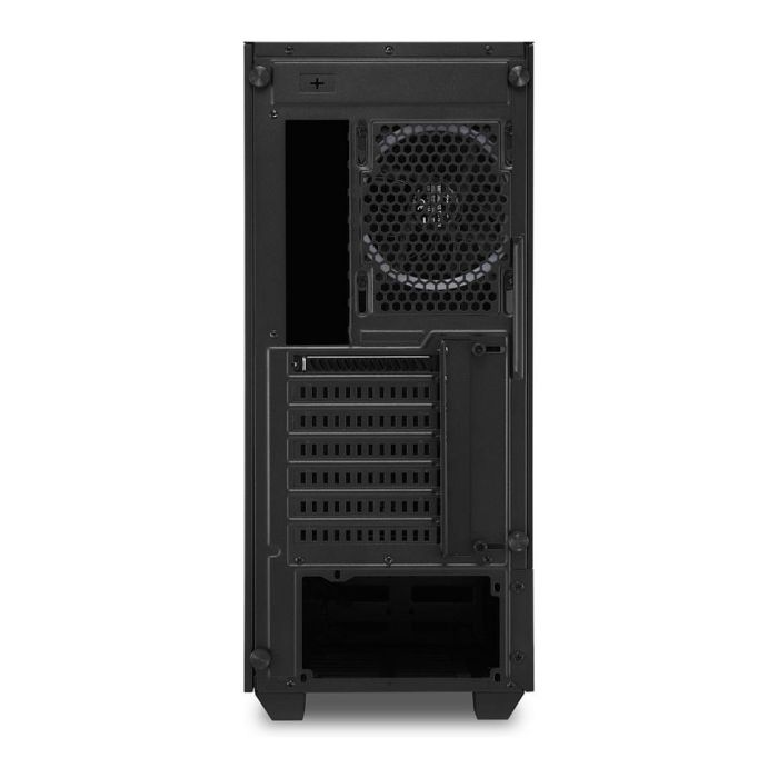 SHARKOON LIT 200 Caja Midi-Tower PC Negra con Iluminación RGB Azul, Verde, Rojo ATX, micro ATX, Mini-ITX