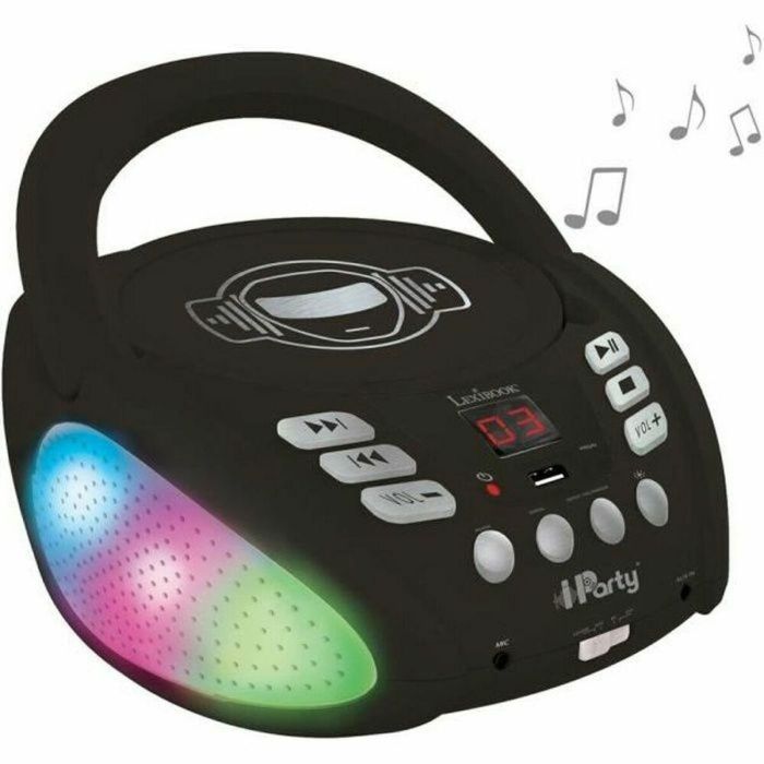 Lexibook Reproductor de CD Portátil iParty Bluetooth Light con USB, Luces Multicolor y Bluetooth 5.0 para Niños 0 Lexibook Reproductor de CD Portátil iParty Bluetooth Light con USB, Luces Multicolor y Bluetooth 5.0 para Niños 0