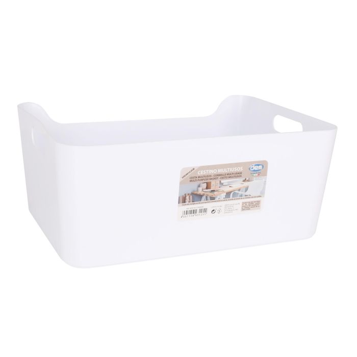 Cesta Multiusos Dem 33 x 24 x 14.5 cm (12 Unidades) 4 Cesta Multiusos Dem 33 x 24 x 14.5 cm (12 Unidades) 4
