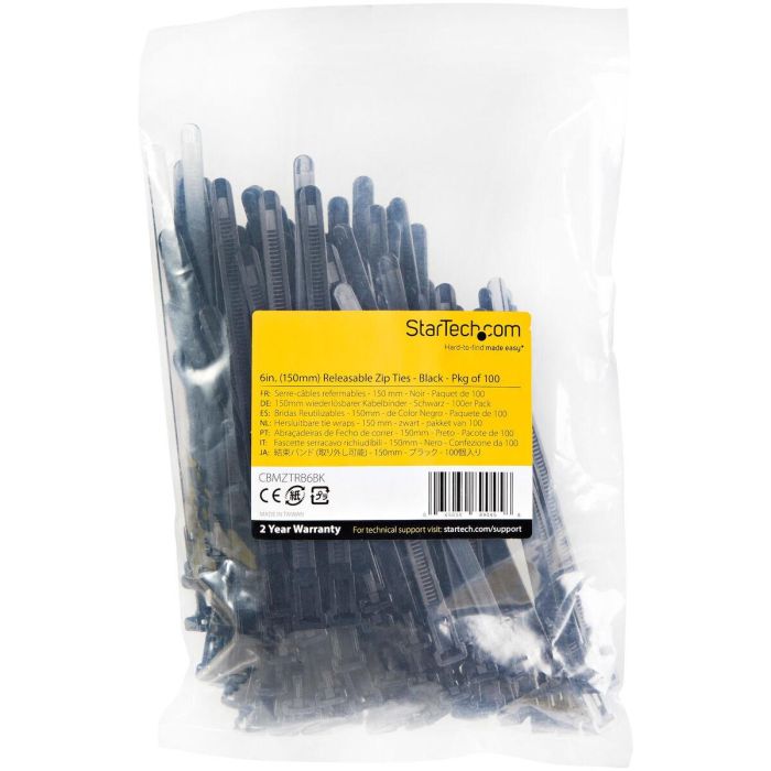 Bridas Nailon Startech CBMZTRB6BK Negro 100 Piezas 1