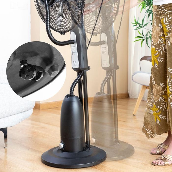 Ventilador Nebulizador de Pie con Mando a Distancia InnovaGoods Mistinn Negro 90 W 2,8 L 7 Ventilador Nebulizador de Pie con Mando a Distancia InnovaGoods Mistinn Negro 90 W 2,8 L 7