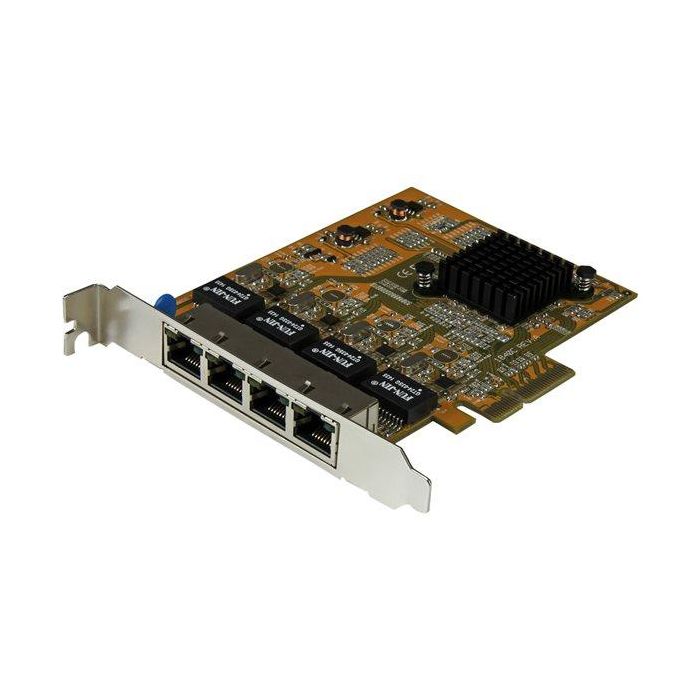 StarTech Tarjeta Adaptador de Red PCI Express 4 Puertos RJ45 Gigabit Ethernet 1000Base-T para Servidores y Estaciones de Trabajo 1 StarTech Tarjeta Adaptador de Red PCI Express 4 Puertos RJ45 Gigabit Ethernet 1000Base-T para Servidores y Estaciones de Trabajo 1
