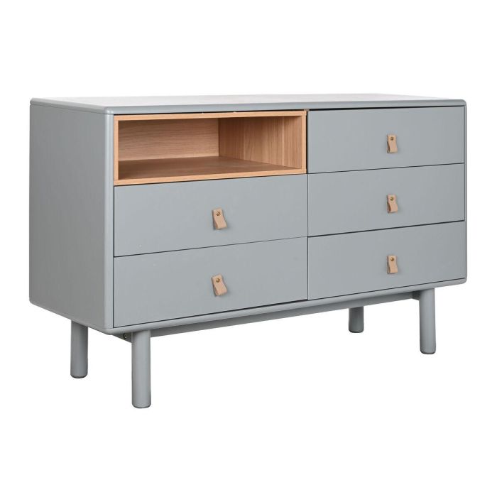 Cómoda Home ESPRIT Azul Gris Natural Polipropileno Madera MDF 120 x 40 x 75 cm Cómoda Home ESPRIT Azul Gris Natural Polipropileno Madera MDF 120 x 40 x 75 cm