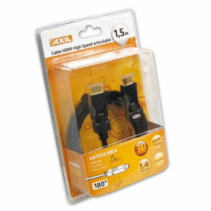 Cable HDMI Axil 1,5 m Negro Macho/Macho 0 Cable HDMI Axil 1,5 m Negro Macho/Macho 0