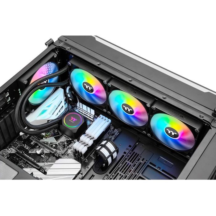 K Cooler Wasserkühlung Thermaltake TH420 ARGB Sync CPU Liquid Cooler 4 K Cooler Wasserkühlung Thermaltake TH420 ARGB Sync CPU Liquid Cooler 4