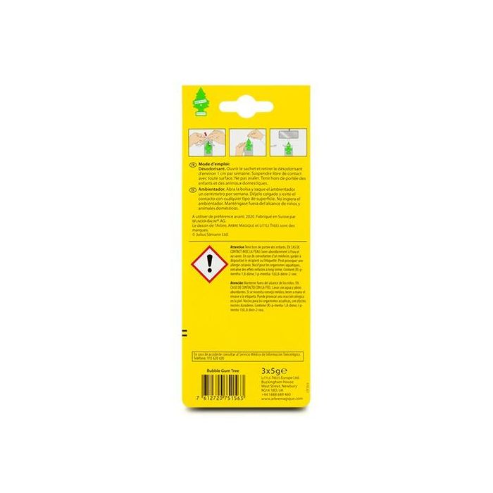 Ambientador para Coche Arbre Magique Pino Chicle (3 uds) 1 Ambientador para Coche Arbre Magique Pino Chicle (3 uds) 1