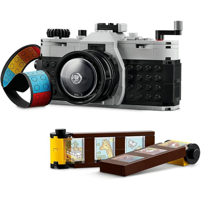 Lego 31147 Creator Cámara Retro 3en1, Juguete Transformable con 3 Modelos, Decoración de Oficina y Dormitorio