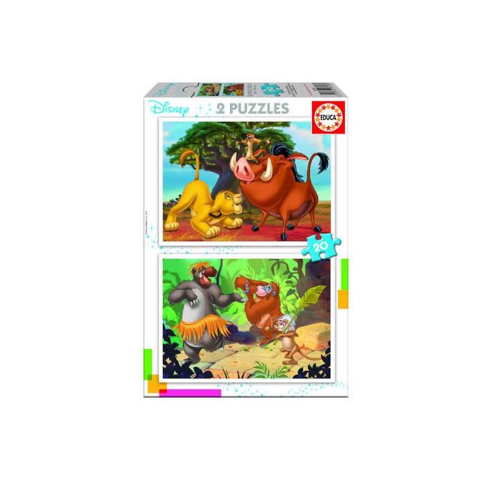 Educa Borrás 18103 Puzzle Infantil 2x20 Disney Animals de 3-5 Años