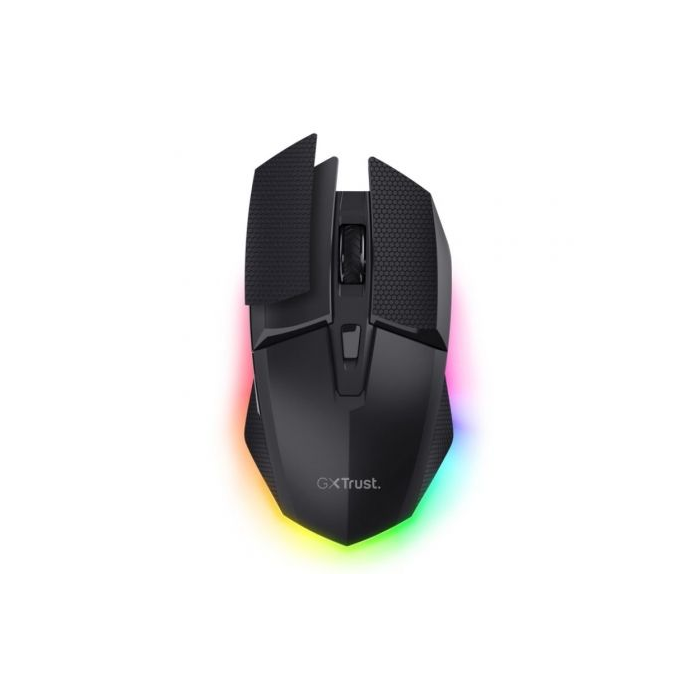Trust Gaming GXT 122 Felox+ Ratón Gaming Inalámbrico Dual 12000 DPI, Sensor PixArt PAW3311, 7 Botones, RGB, Batería 40h, para PC/Portátil
